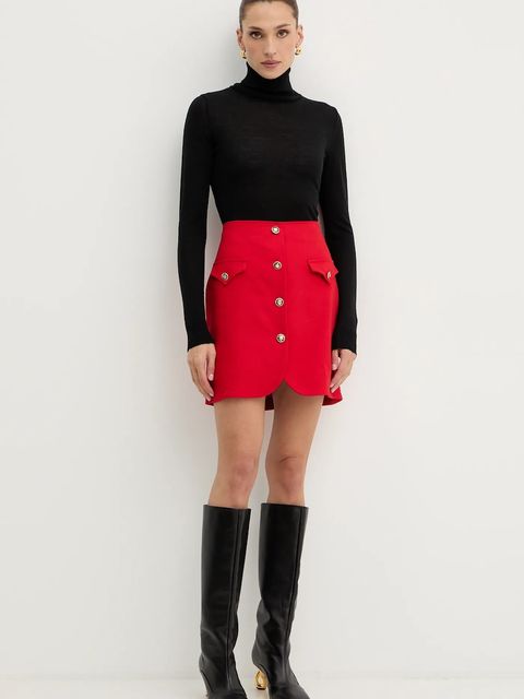 Morgan spódnica kolor czerwony mini prosta JADOR.F - zdjęcie produktu nr 2