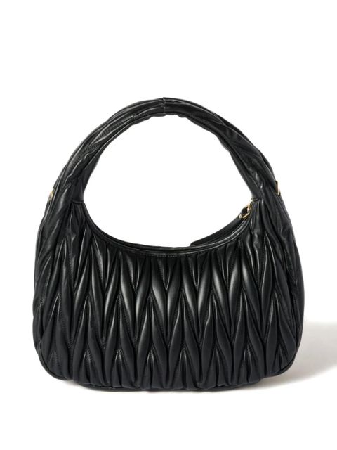 Miu Miu Wander matelassé leather tote bag - Black - zdjęcie produktu nr 2