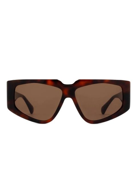 Max Mara Eyewear MM0125 geometric-frame sunglasses - Brown - zdjęcie produktu nr 1