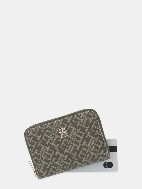 Tommy Hilfiger portfel damski kolor zielony AW0AW17736