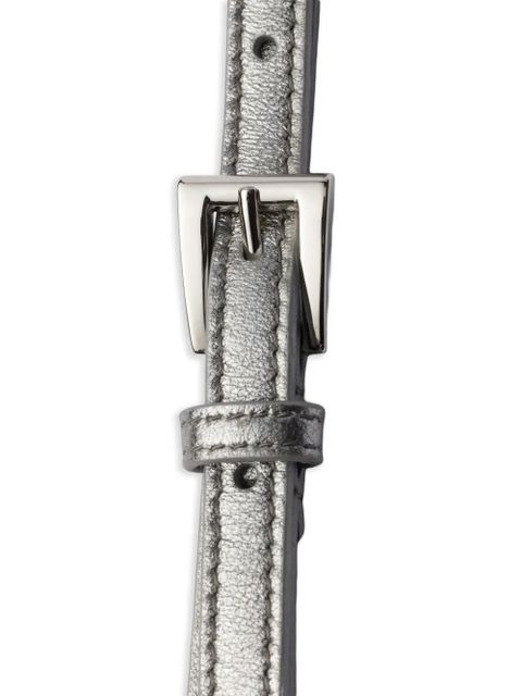 Prada buckle leather belt - Grey