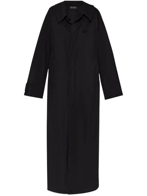 Balenciaga buttoned long coat - Black