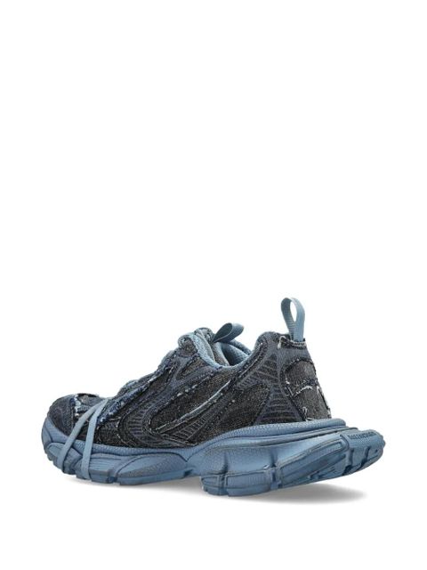 Balenciaga 3XL distressed lace-up sneakers - Blue