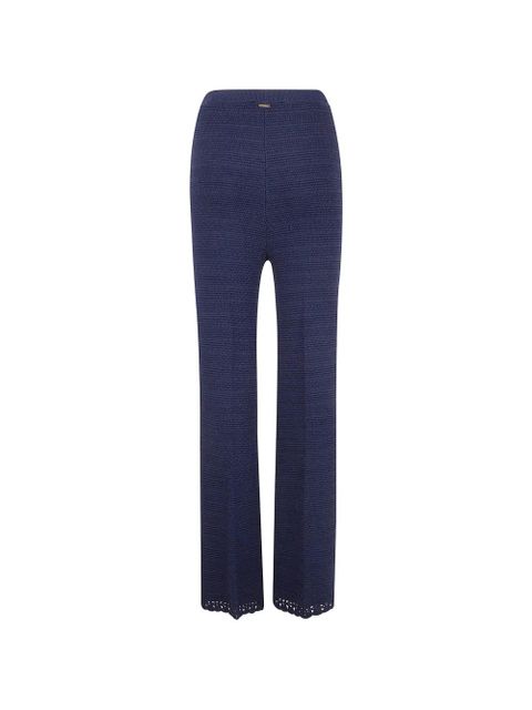 TWINSET buttoned crochet trousers - Blue - zdjęcie produktu nr 2