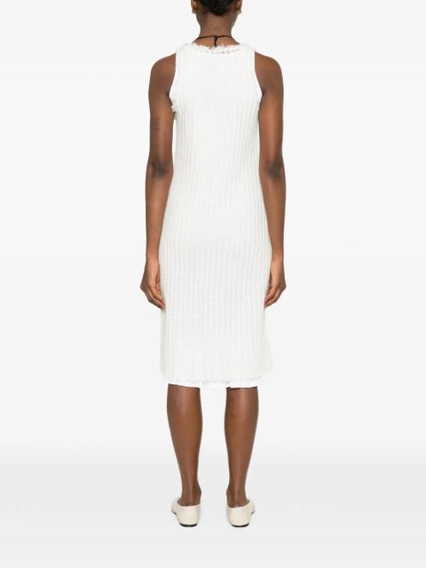 TOTEME knit tank midi dress - White
