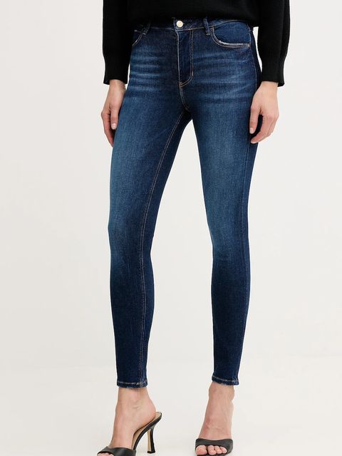 Guess jeansy 1981 damskie kolor granatowy W2YA46 D4Q03 - zdjęcie produktu nr 1