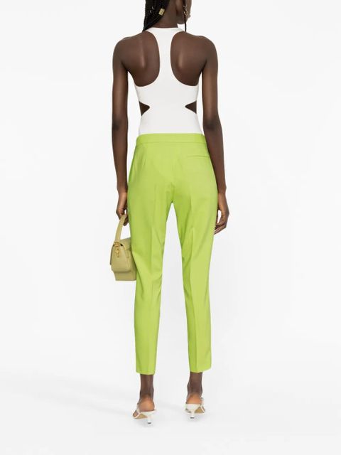 TWINSET high-waist tapered trousers - Green