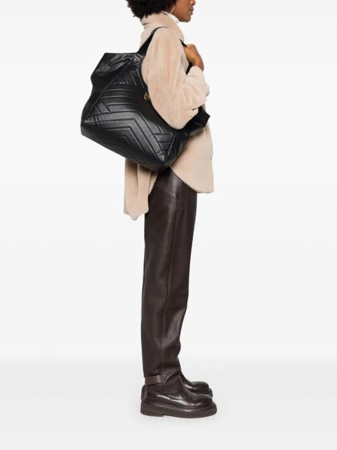 PINKO chevron-quilted tote bag - Black - zdjęcie produktu nr 2