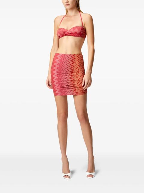 Missoni zigzag-print beach cover-up - Red
