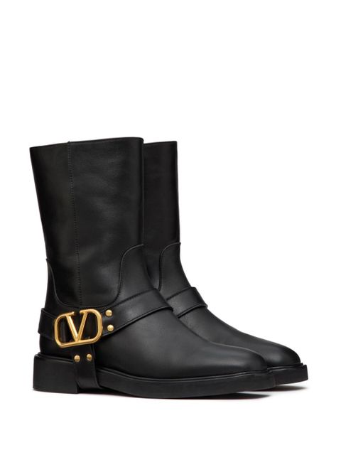 Valentino Garavani 30mm VLogo The Bold Edition ankle boots - Black