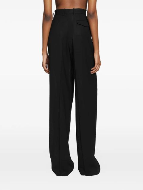 TOM FORD pleated wide-leg trousers - Black