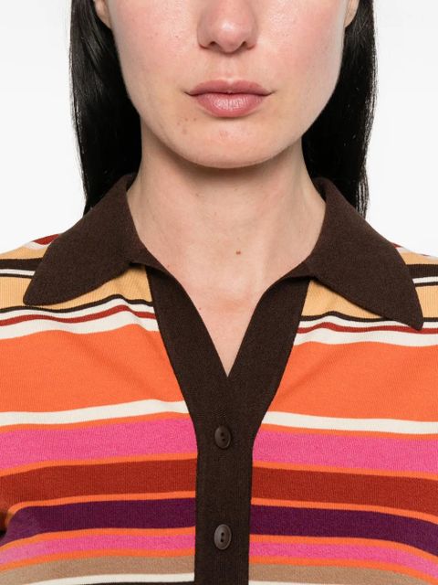 Faithfull the Brand striped polo shirt - Neutrals