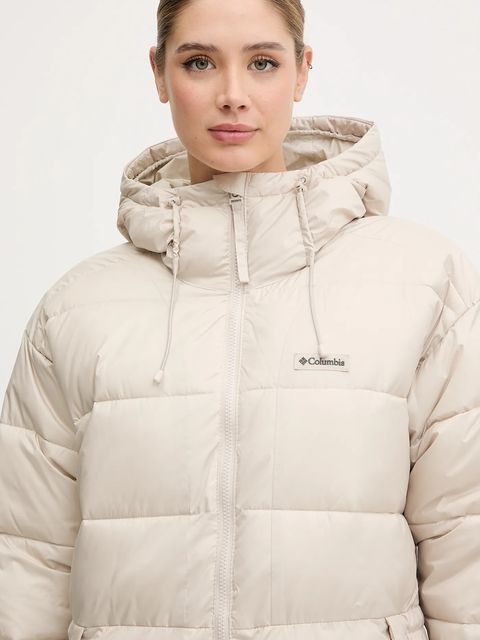 Columbia kurtka sportowa Pike Lake kolor beżowy zimowa 2133543