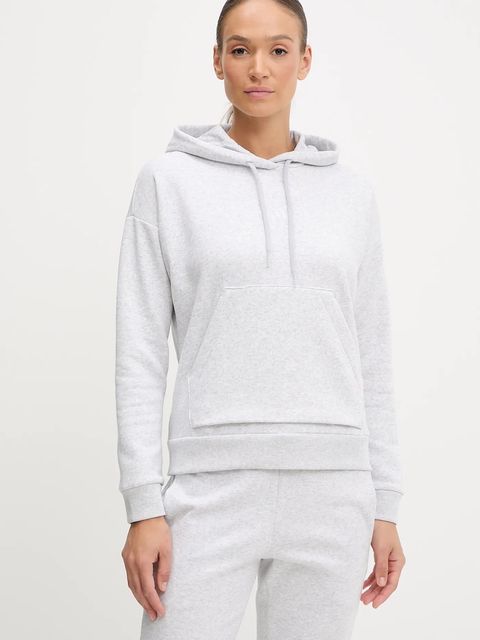 adidas bluza Essentials Small Logo Feel Cozy Hoodie damska kolor szary z kapturem melanżowa JN1853 - zdjęcie produktu nr 1