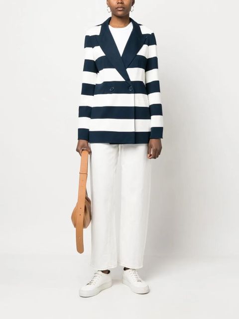 TWINSET stripe-print double-breasted blazer - Blue - zdjęcie produktu nr 2