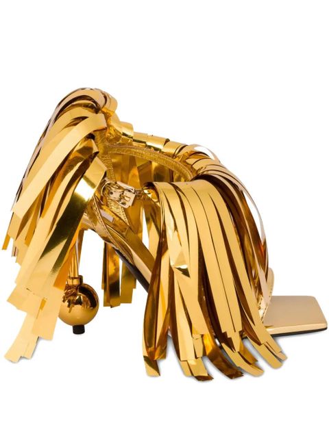 Moschino fringe-detail sandals - Gold - zdjęcie produktu nr 1