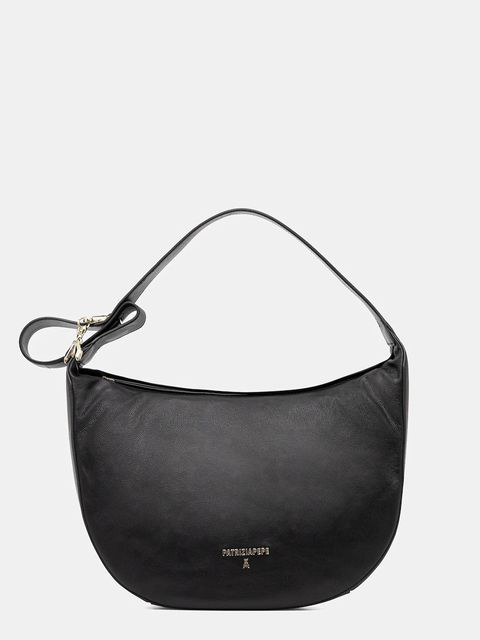 Patrizia Pepe torebka skórzana kolor czarny 8B0278 L164