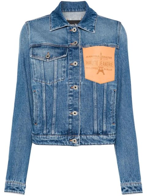 Jean Paul Gaultier logo-debossed jacket - Blue - zdjęcie produktu nr 1