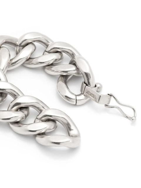 ISABEL MARANT Links logo-engraved bracelet - Silver - zdjęcie produktu nr 2