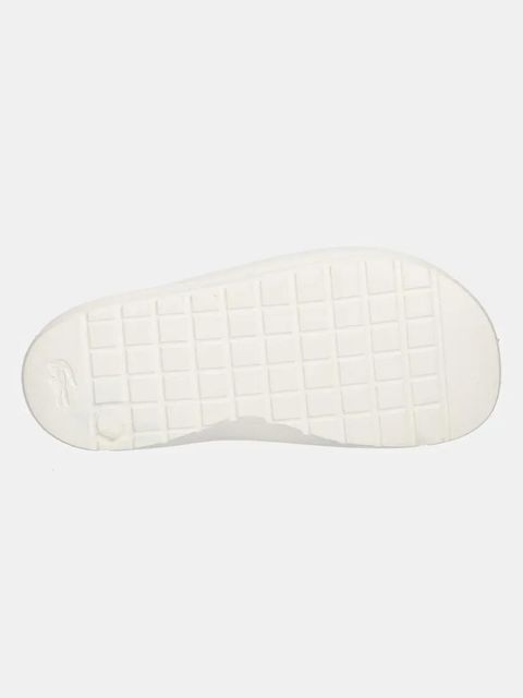 Lacoste klapki SERVE SLIDE 2.0 damskie kolor beżowy na platformie 48CFA0022