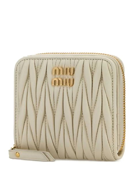 Miu Miu matelassé wallet - White