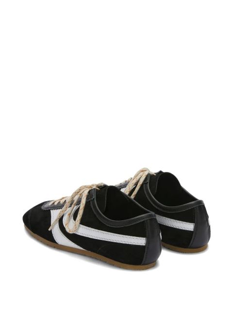 DRIES VAN NOTEN suede stripe sneakers - Black