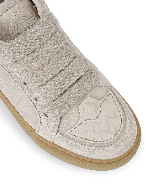 Kurt Geiger London sneakersy zamszowe Southbank Tag kolor beżowy 493347209