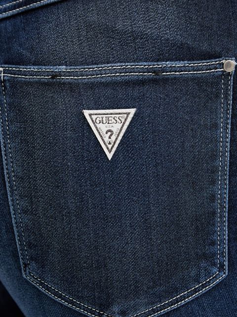 Guess jeansy 1981 damskie kolor granatowy W5YA46 D0782