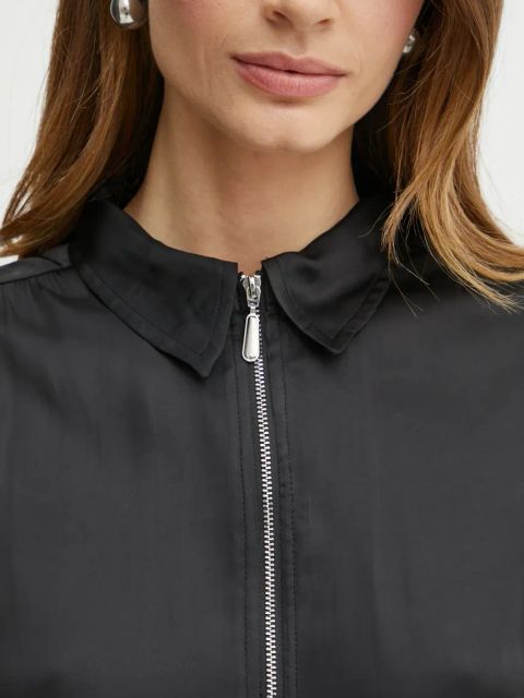 Morgan koszula CEZIP damska kolor czarny regular z kołnierzykiem klasycznym CEZIP