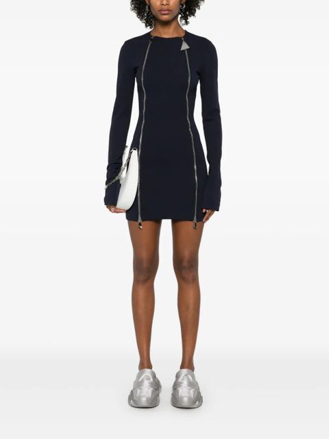 The Attico double-zip mini dress - Blue - zdjęcie produktu nr 2