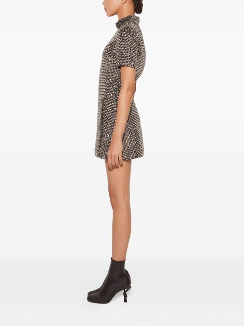 PUCCI bead-embellished minidress - Silver