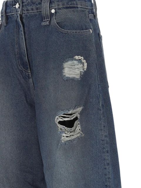 Simone Rocha distressed jeans - Blue
