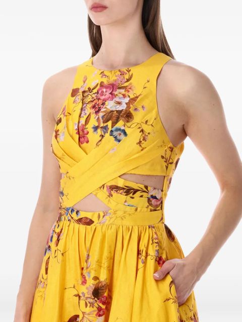 ZIMMERMANN Patience midi dress - Yellow - zdjęcie produktu nr 1