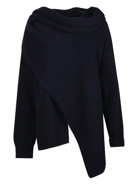 Jil Sander draped knitwear - Blue - zdjęcie produktu nr 1