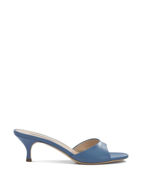 Casadei leather kitten-heel pumps - Blue - zdjęcie produktu nr 1