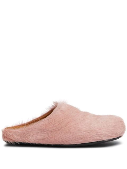 Marni hair calfskin mules - Pink - zdjęcie produktu nr 1