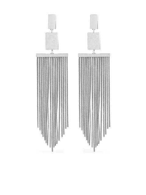 ISABEL MARANT square fringe earrings - Silver - zdjęcie produktu nr 1
