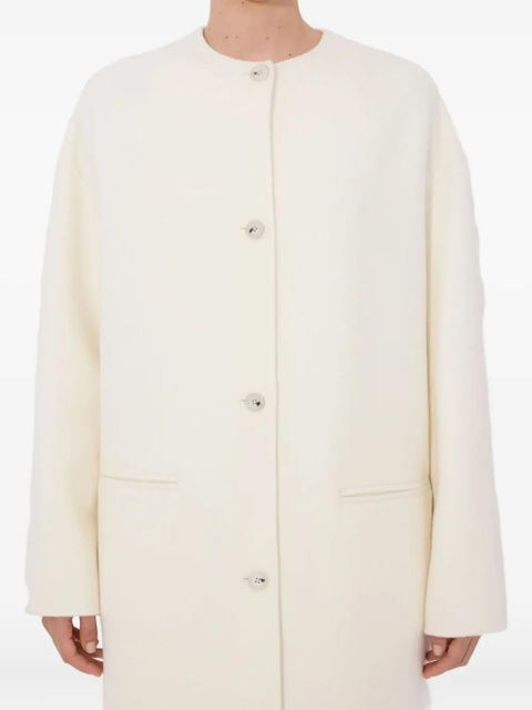 LouLou de Saison KERRY collarless coat - Neutrals