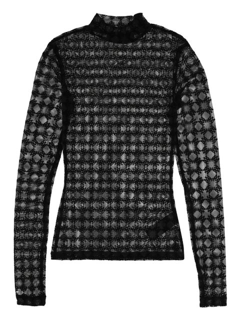 AMIRI lace top - Black - zdjęcie produktu nr 2