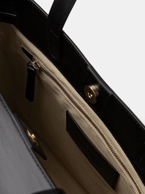 Marc O'Polo torebka skórzana kolor czarny 5000009275