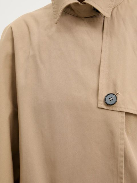 Answear.LAB kurtka kolor beżowy przejściowa oversize