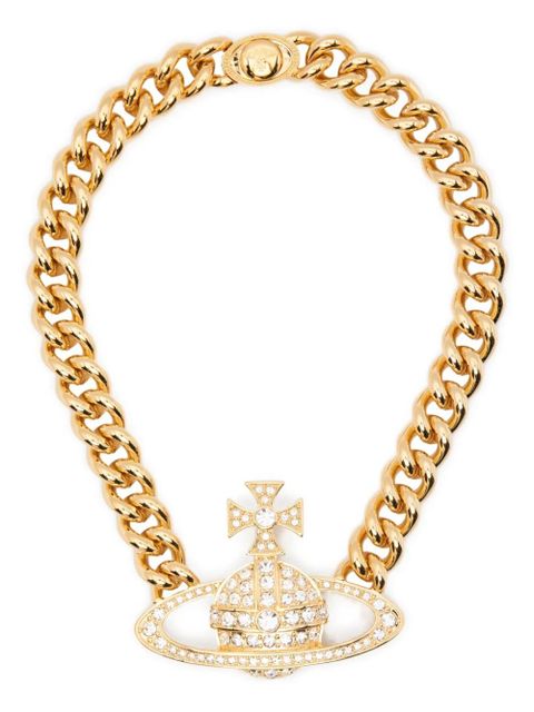 Vivienne Westwood chain orb Neysa necklace - Black - zdjęcie produktu nr 1