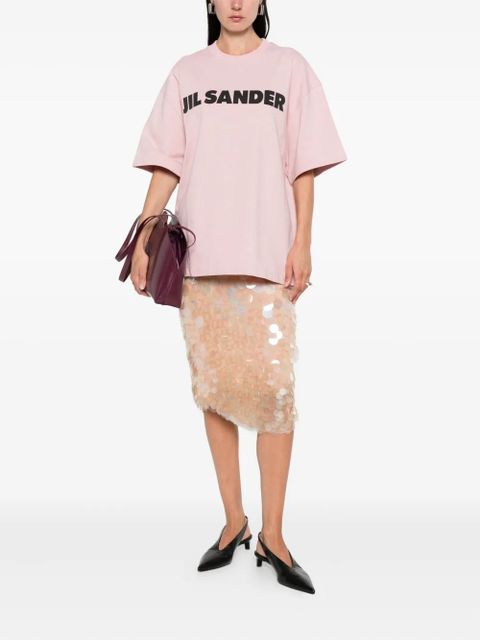 Jil Sander logo-print T-shirt - Pink