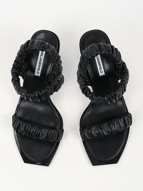 Karl Lagerfeld sandały skórzane Karl Nft Heel