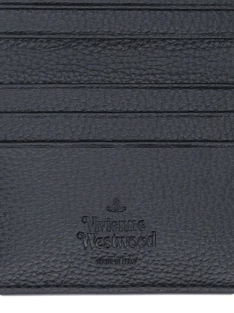 Vivienne Westwood orb-plaque card holder - Black