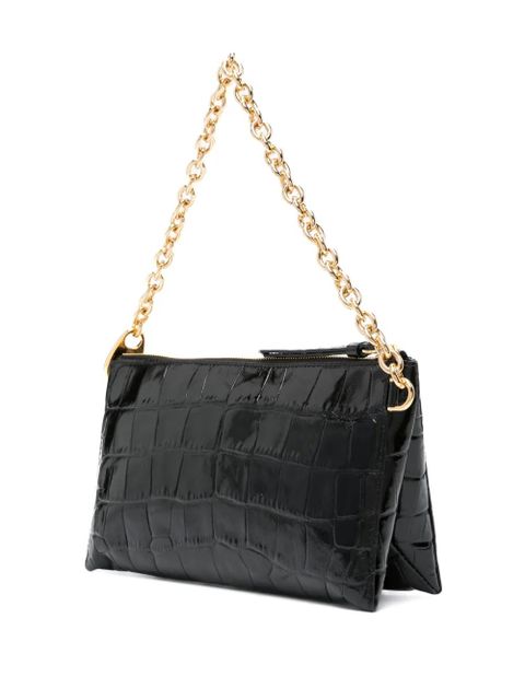 TOM FORD crocodile-embossed leather bag - Black