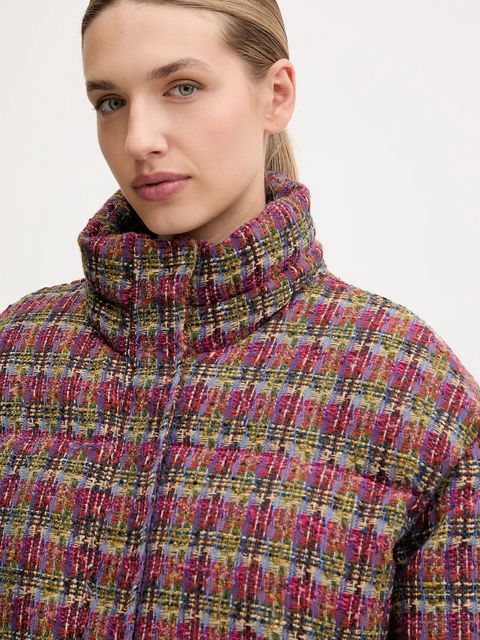 EA7 Emporio Armani kurtka kolor różowy zimowa AF16079.7W000682