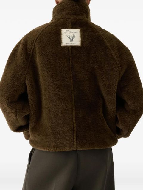 Jacquemus The Fernando toggle faux fur jacket - Brown