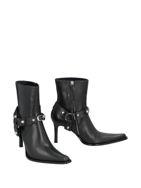 Balenciaga studded-strap pointed-toe boots - Black - zdjęcie produktu nr 2
