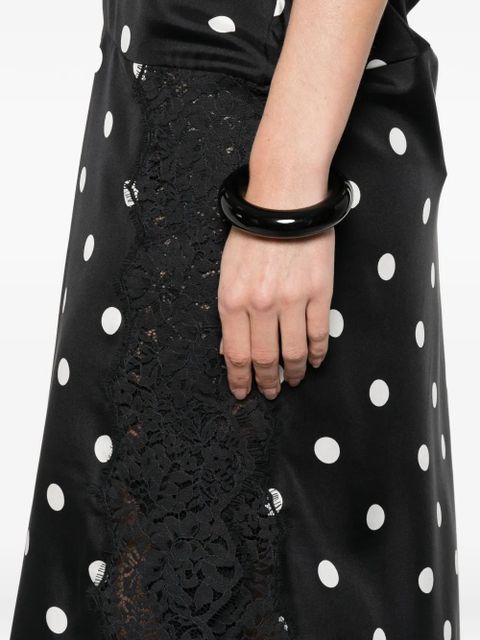 Sportmax polka-dot maxi dress - Black